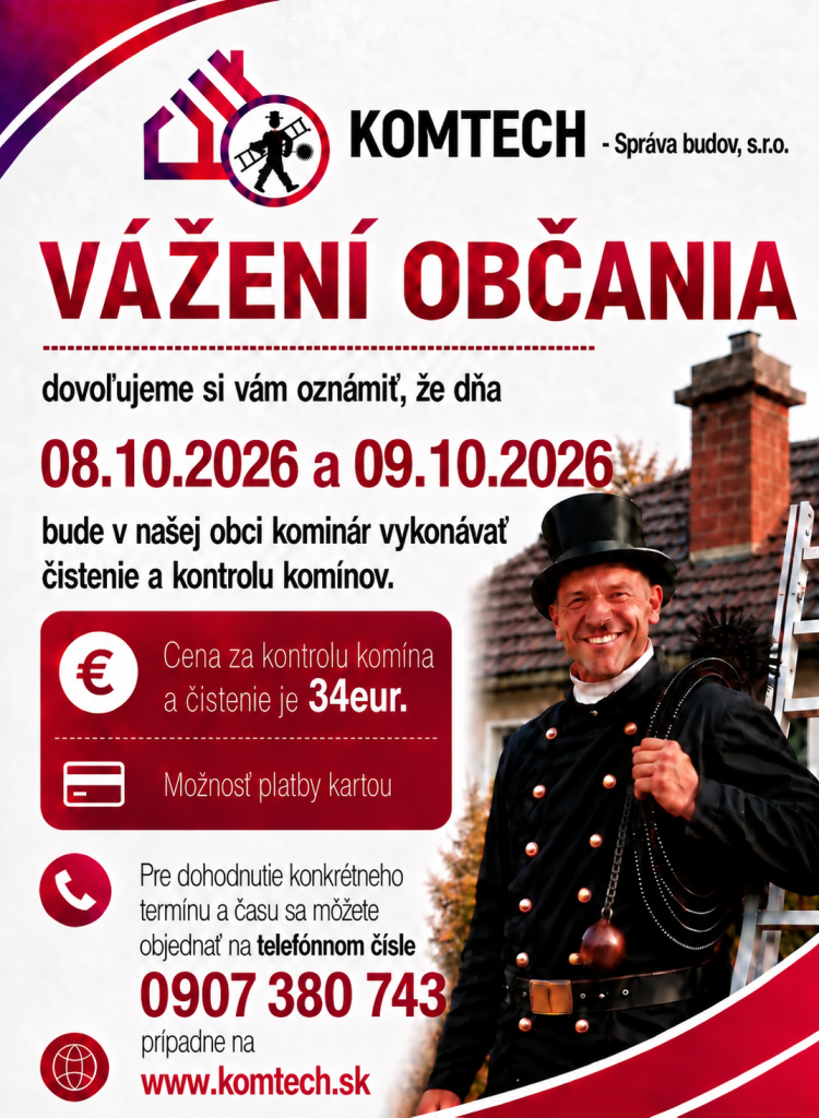 Čistenie a&nbsp;kontrola komínov